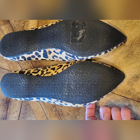 Steve Madden leopard print calf hair pointy toe flat. Sz 8 - Picture 4 of 5